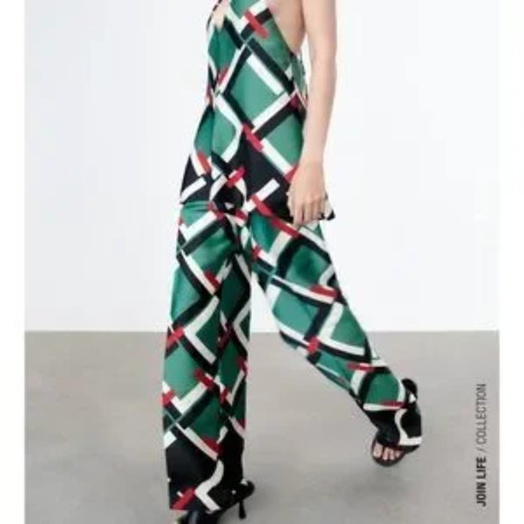 Zara Satin High Waisted Pants - Picture 7 of 10